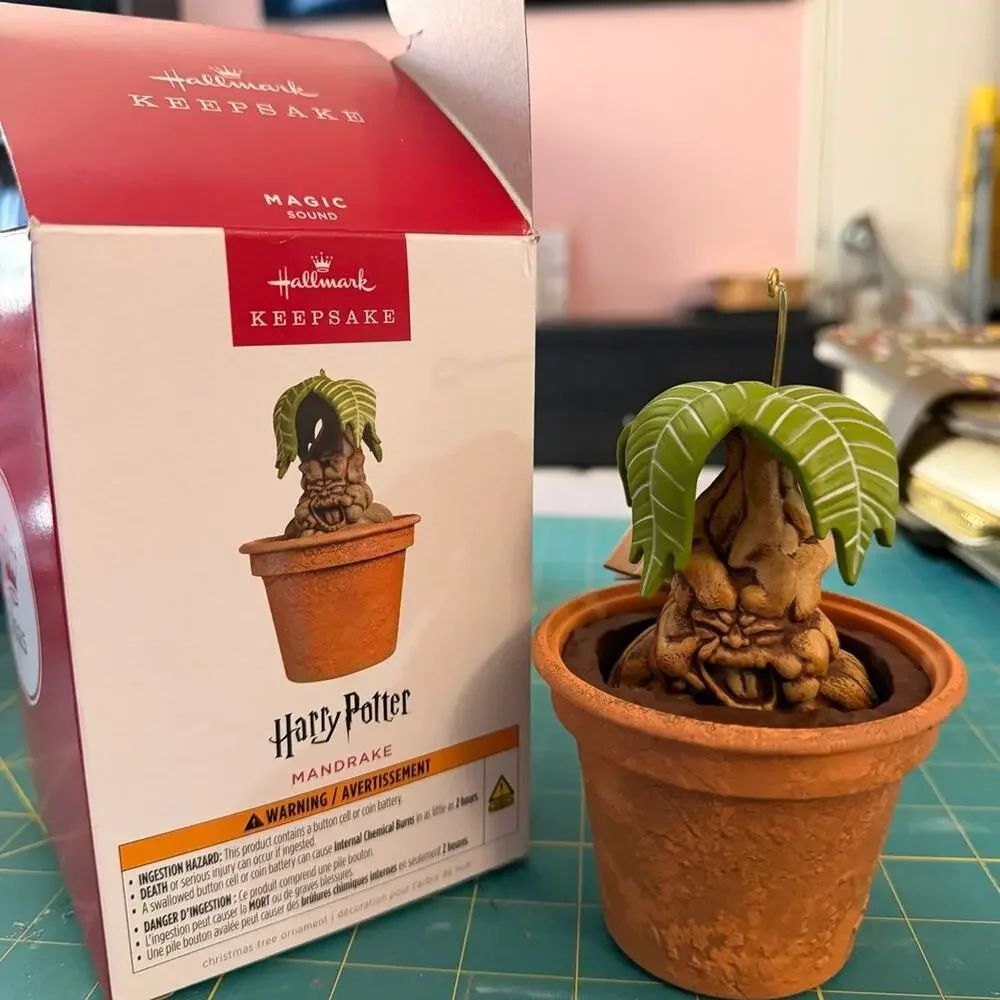 2025 Hallmark Harry Potter Mandrake Ornament BRAND NEW